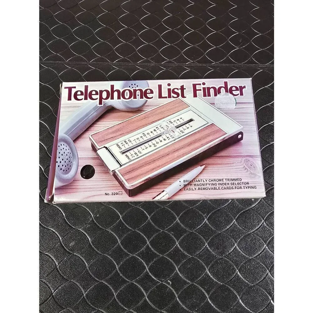 Vintage Telephone List Finder-New #B14